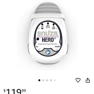 Hero SE Baby Movement Monitor - White and Gray- SNUZA
